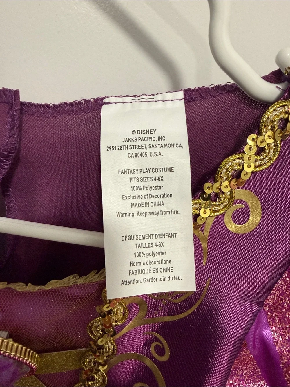Disney Rapunzel Princess Costume Dress